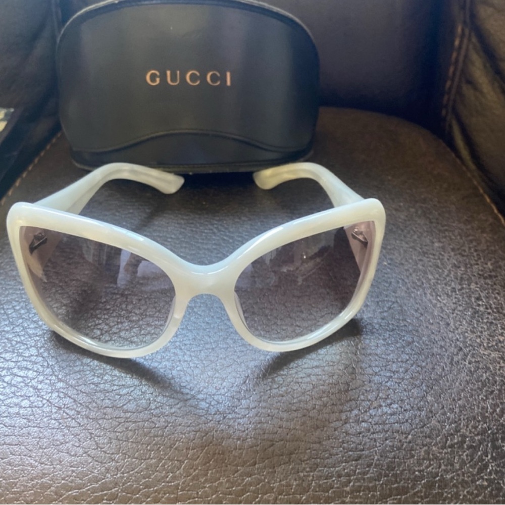 Gucci Women's White Sunglasses
